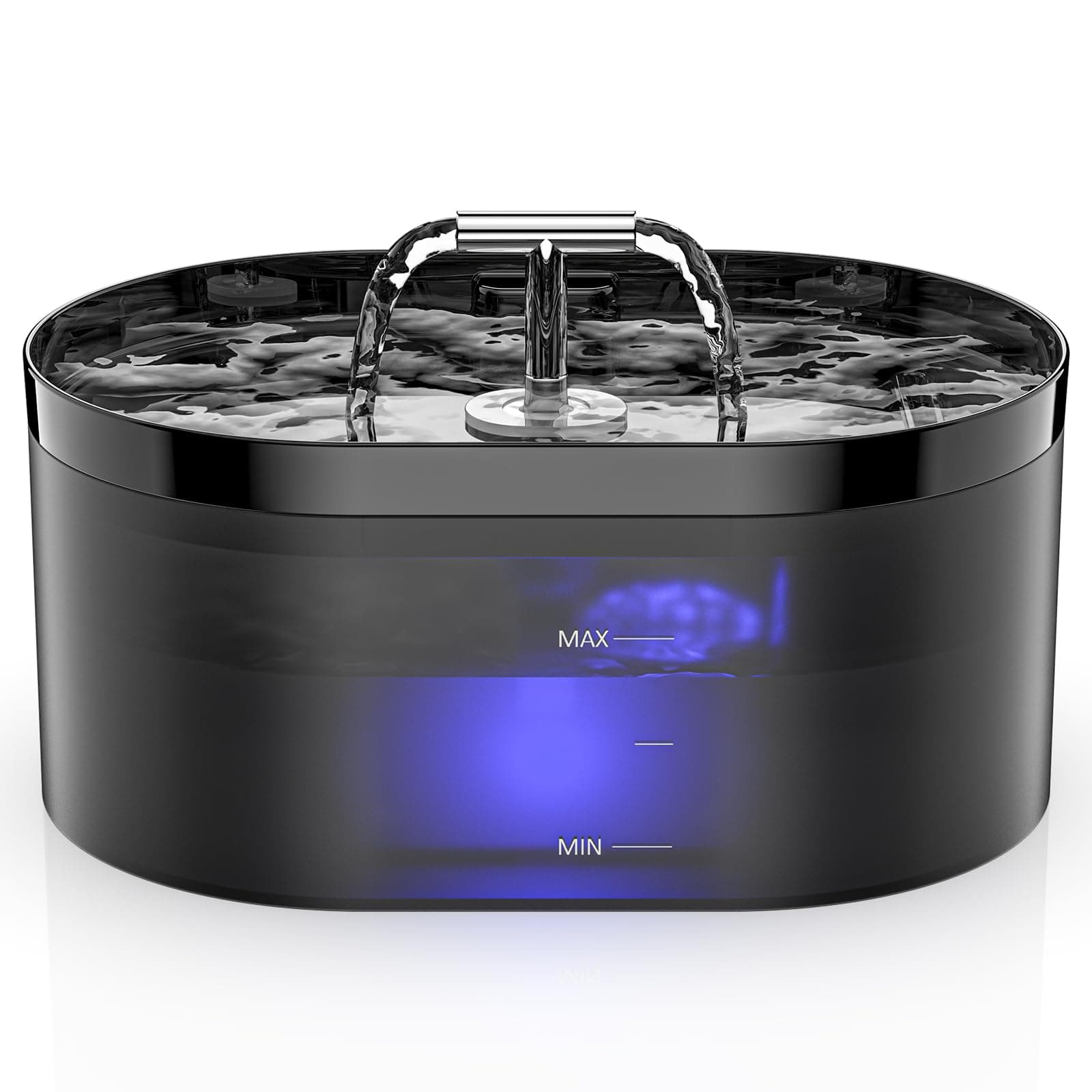 Fontanella per Gatti, fontana automatica per animali da 2,2L - con pompa ultra silenziosa Fontana per gatti filtro a carbone attivo per interni per gatti, cani, Super Silenziosa