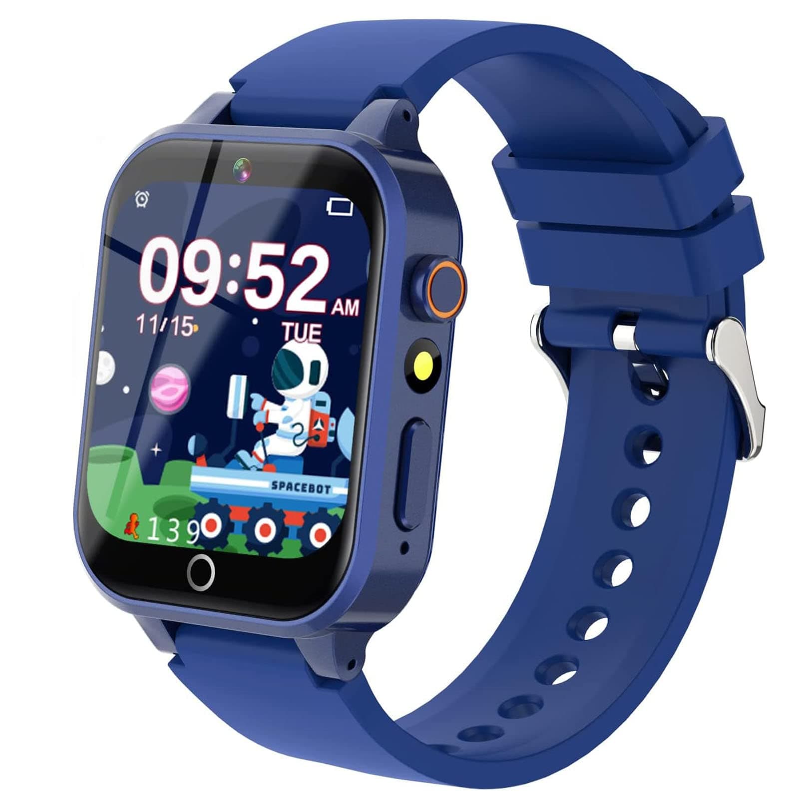 YEDASAH Smartwatch per Bambini - 39 Giochi, Contapassi, Calorico, Fotocamera, Musicale, Torcia, Sveglia, Giocattoli Educativi, Regalo di Compleanno [Scheda SD integrata]