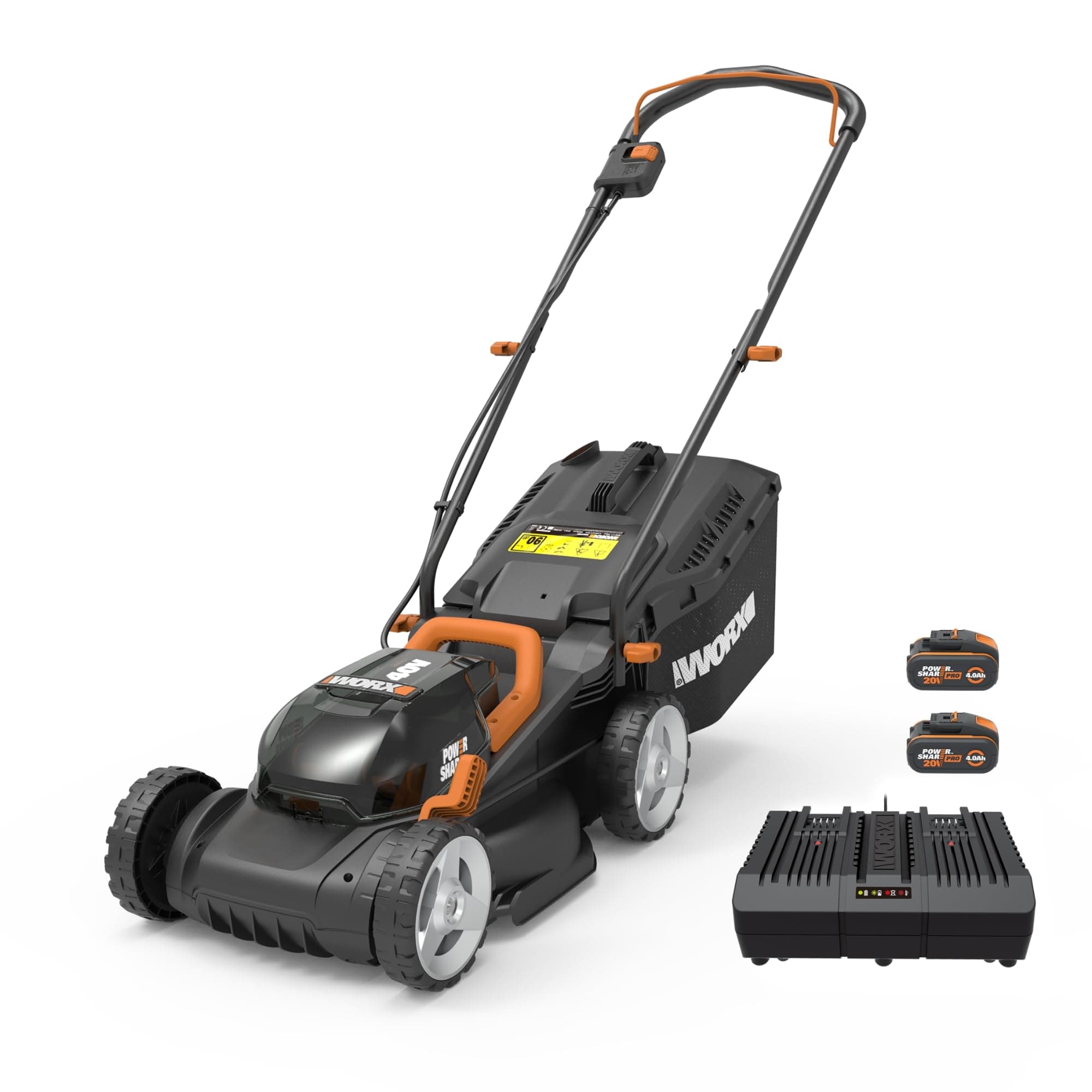 WORX WG779E.1 Tosaerba a Batteria 40V da Giardino, Diametro Taglio 34 cm
