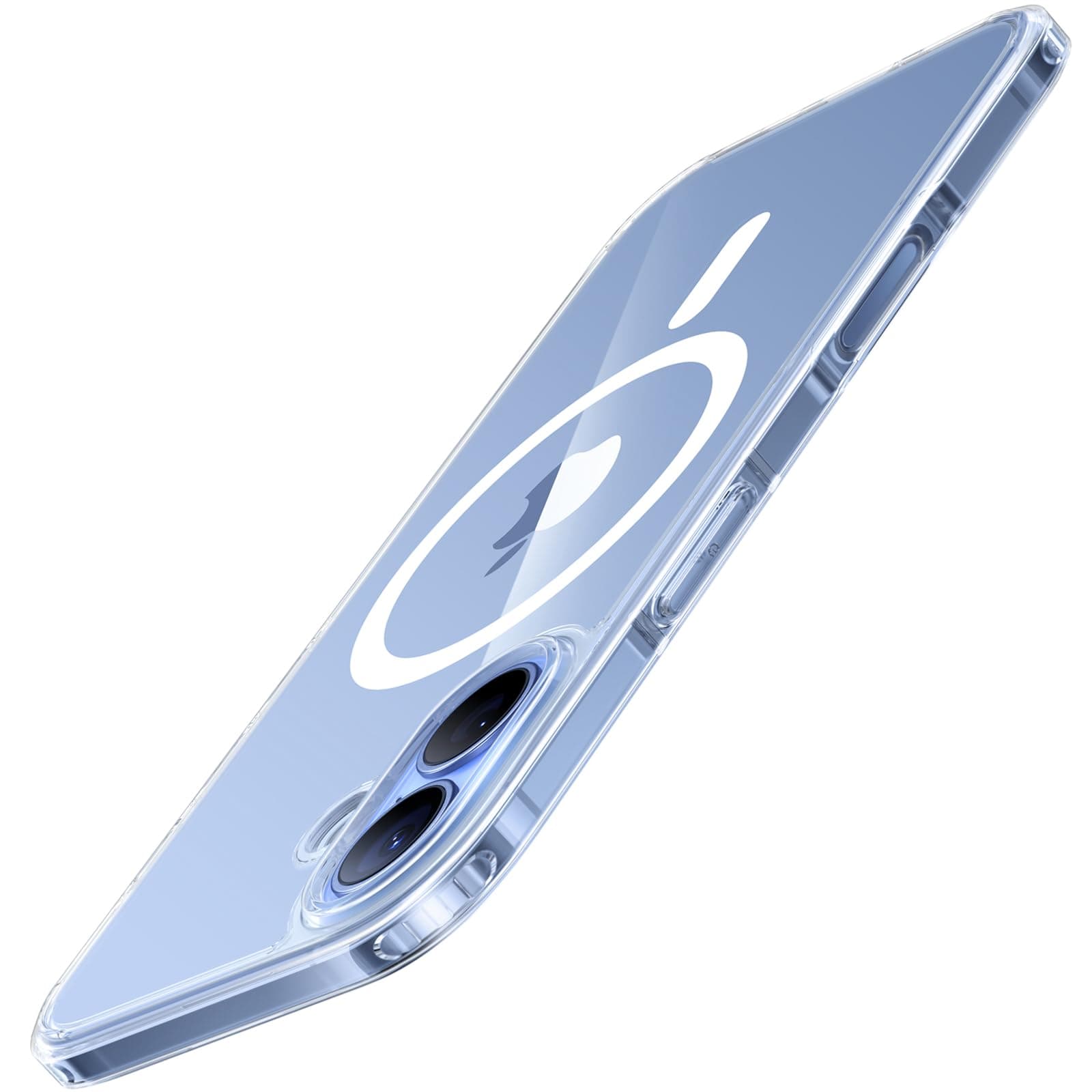 TORRAS Ultra Dünn für iPhone 17 Hülle für MagSafe [Nr.1 Magnetkraft] Handyhülle für iPhone 17 Stoßfest Kratzfest & Samtiger Griff Slim Hülle für iPhone 17 Case Transparent