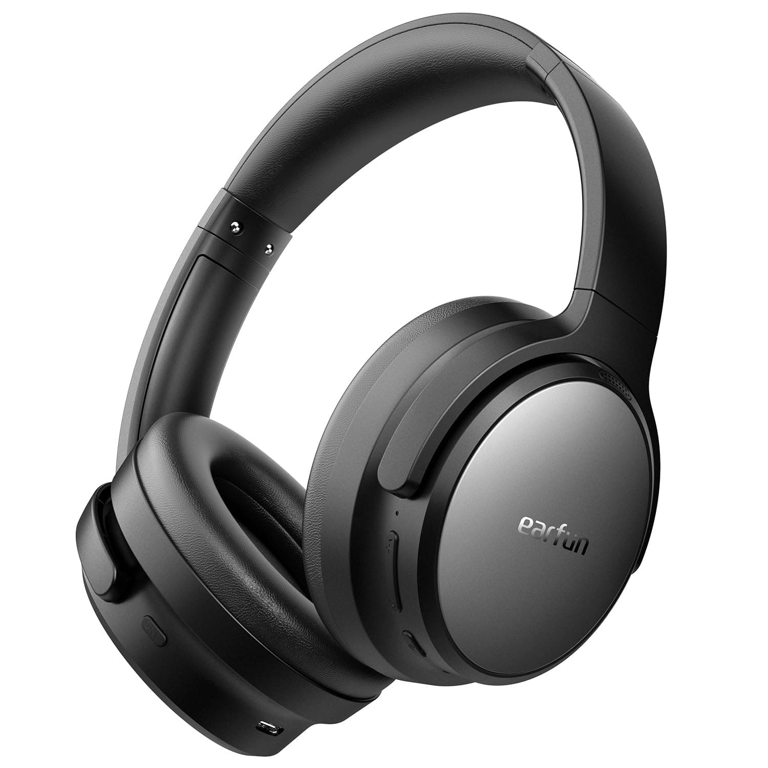 EarFun Tune Pro Over-Ear Kopfhörer Kabellos, Aktiver Geräuschisolierung, Dual-Dynamic-Treibern, Hi-Res Audio, 120 Std. Akku, Bluetooth 5.4 Kopfhörer mit 5 KI-Mikrofone, Multipoint, APP, Theatermodus