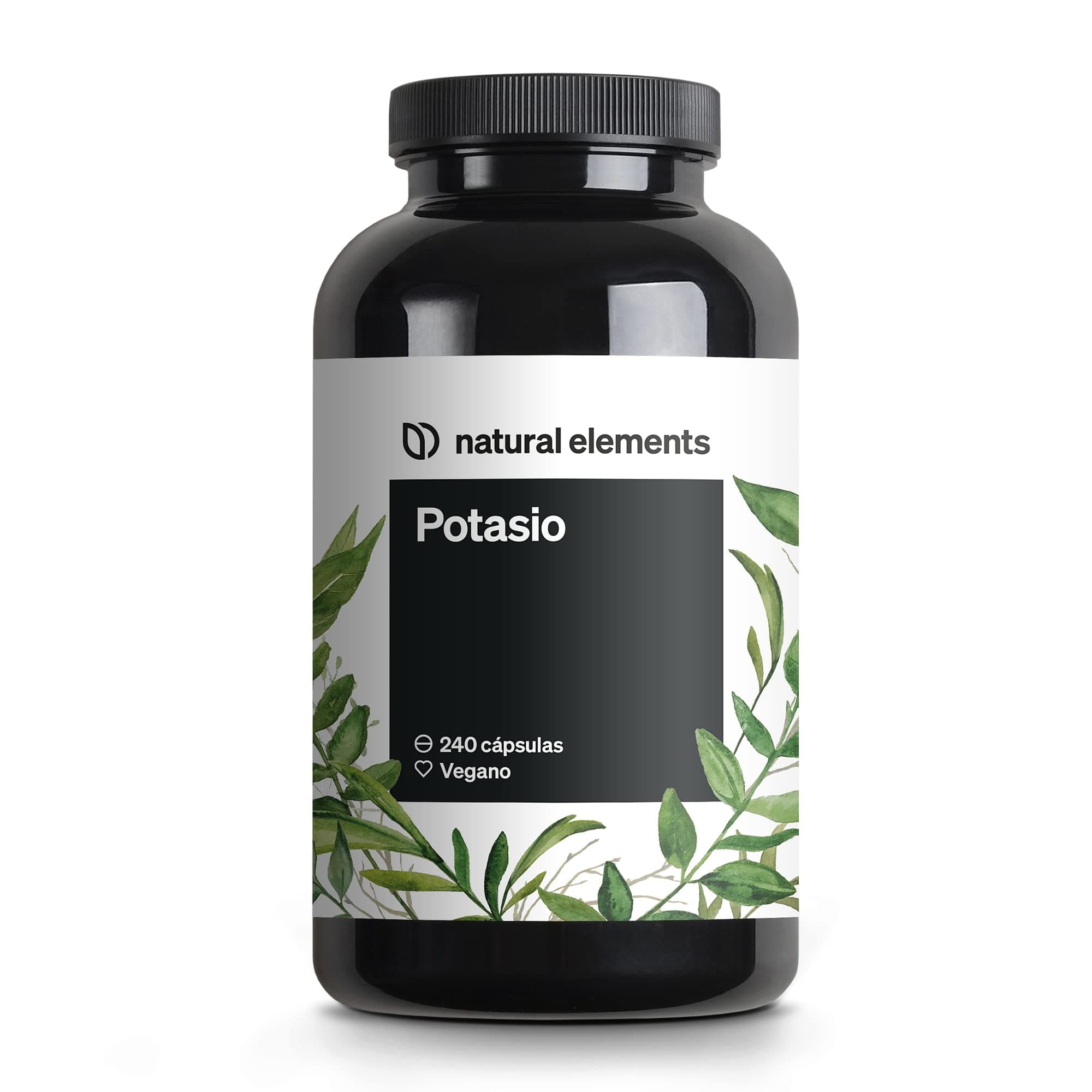 Potasio - 800 mg de citrato de potasio por dosis diaria - Soporte para la tensión arterial, la función muscular y el sistema nervioso - 240 Comprimidos - Vegano y probado en laboratorio en Alemania