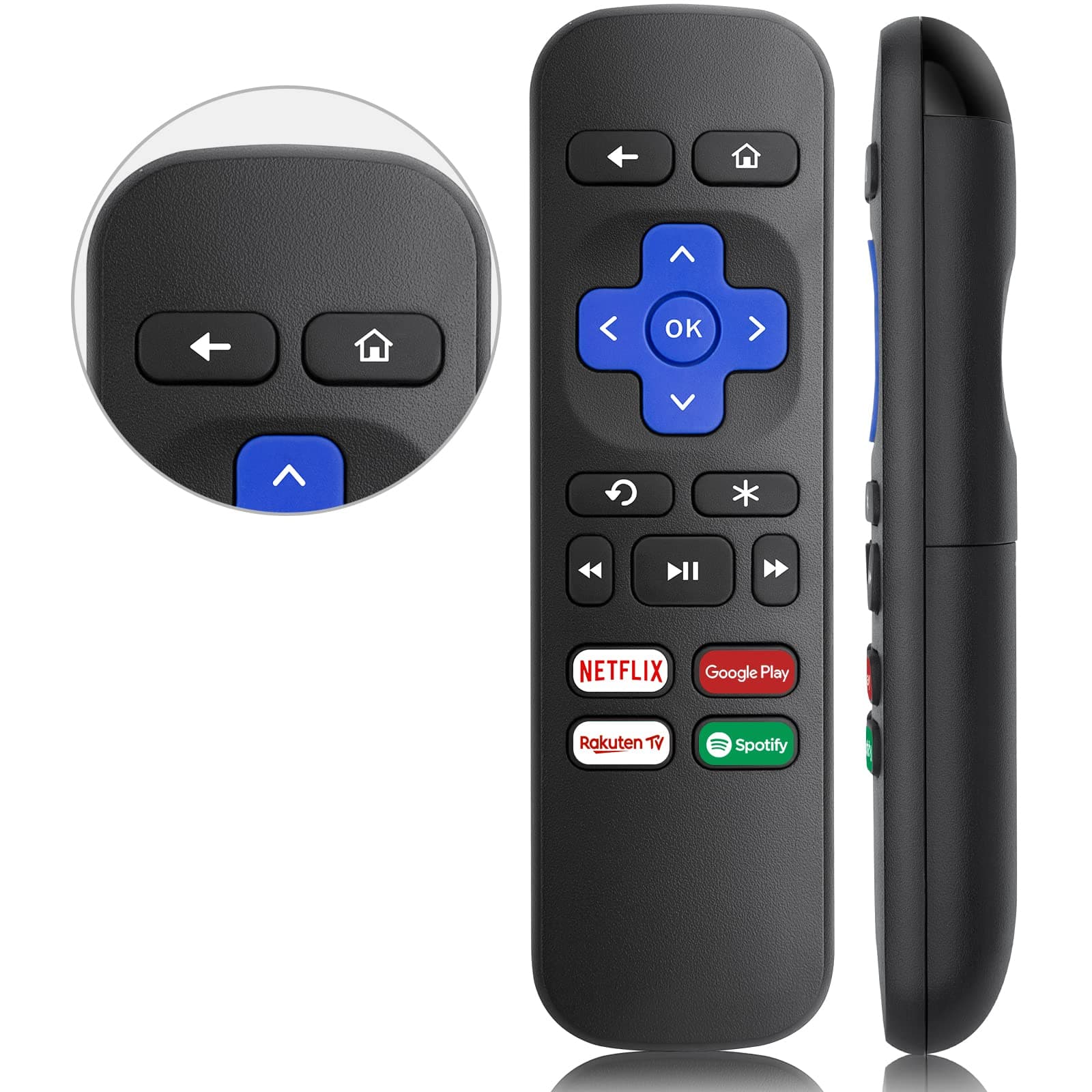 Telecomando di ricambio universale per Roku Express, per Roku Premiere (non per Roku Stick e Roku TV)