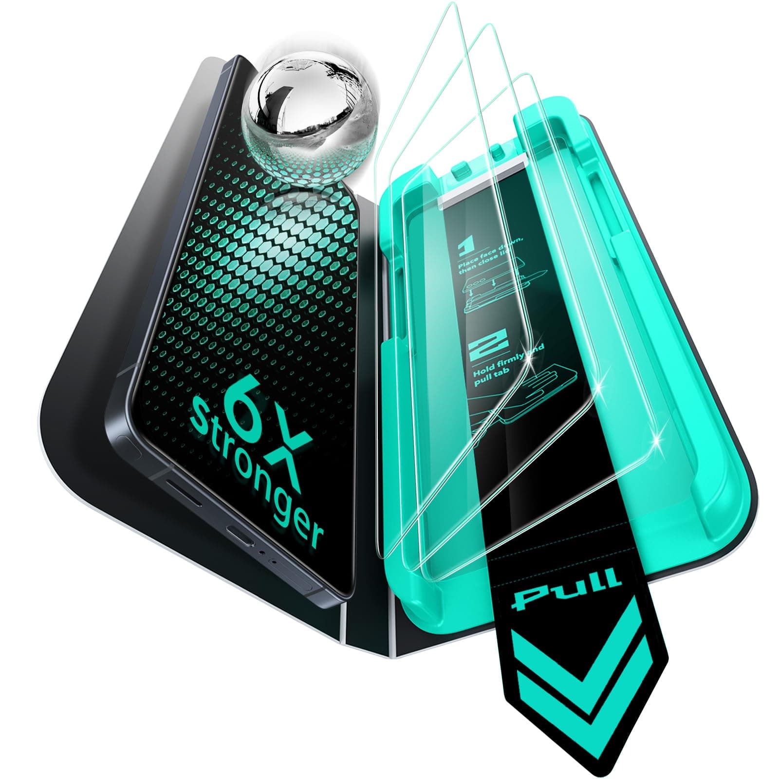 ESR für Samsung Galaxy S26 Ultra für Panzerglas [3 Sekunden Schnellinstallation] HD klar, 3 Stück gehärtetes Glas, automatisches Staubentfernungswerkzeug für Galaxy S26 Ultra, hüllenfreundlich