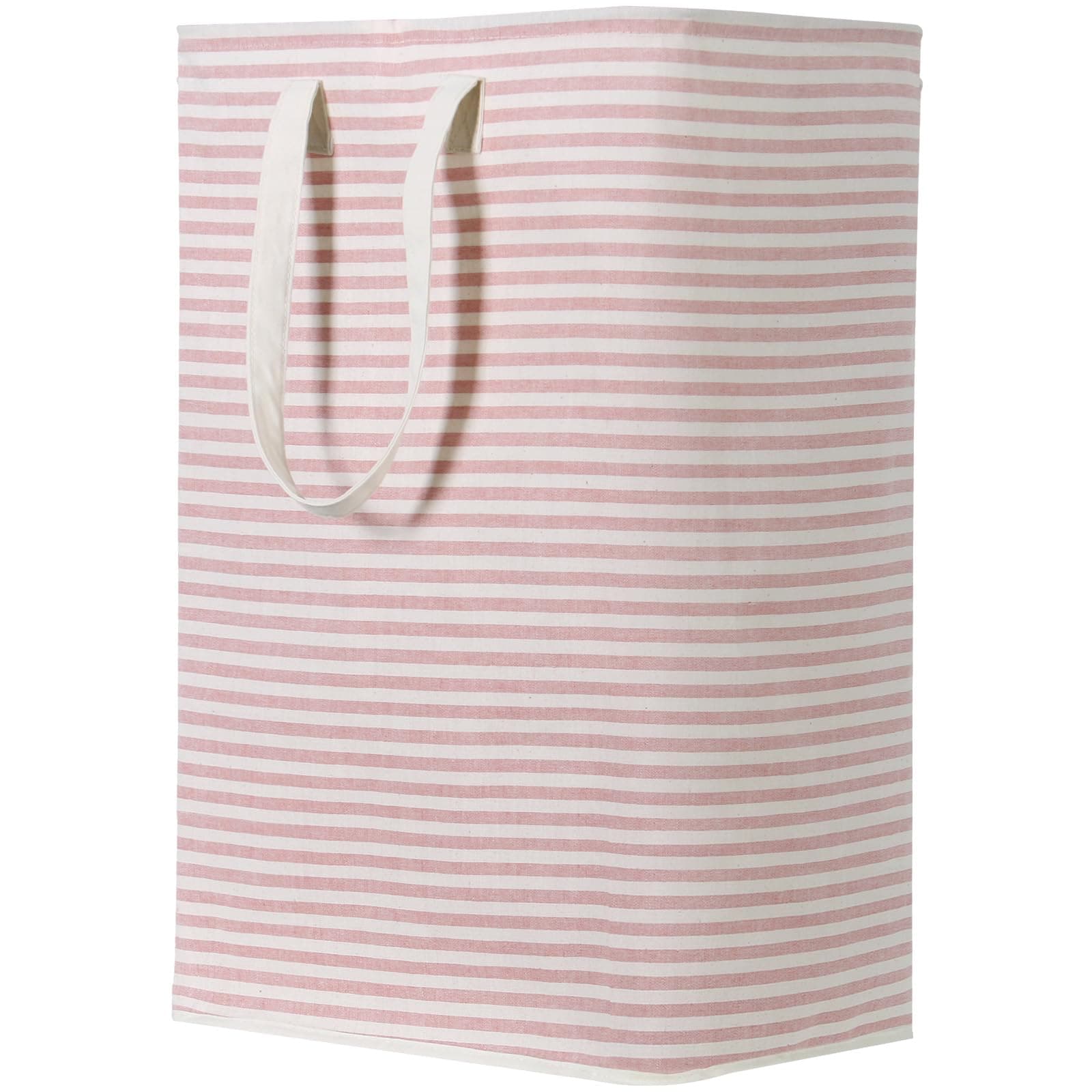 Lifewit 80L Wäschekorb, Großer Wäschekorb, Faltbare Wäschebox, Wäschesammler, Wasserdichter Wäschesortierer, Aufbewahrungsbox mit Griffen für Kleidung, Handtücher, Spielzeug, Pink