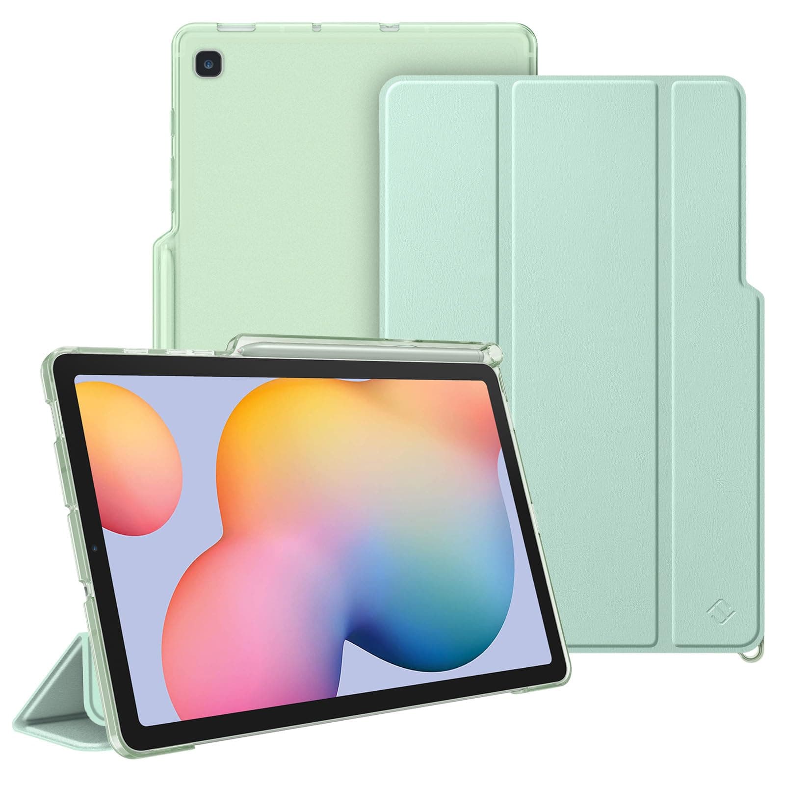 Fintie Hülle für Samsung Galaxy Tab S6 Lite 10,4 Zoll 2024/2022/2020 Tablet - Slim Schutzhülle mit Transparenter Rückseite Cover und Auto Schlaf/Wach Funktion, Mint