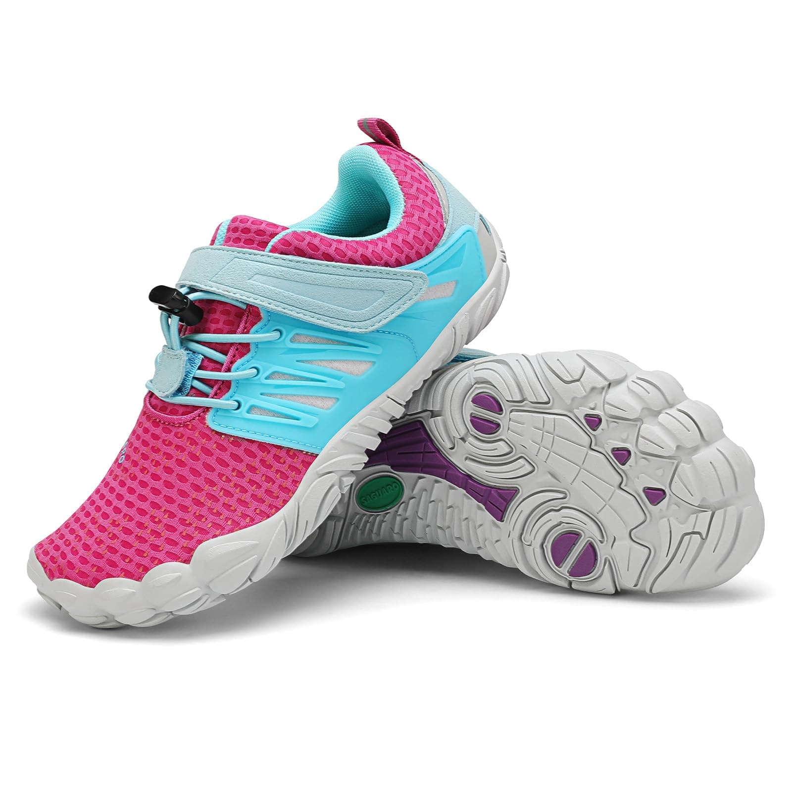 SAGUARO Barefoot Zapatillas Minimalista Comodas Zapatillas de Trail Running per Niños Niñas, Gr.24-36