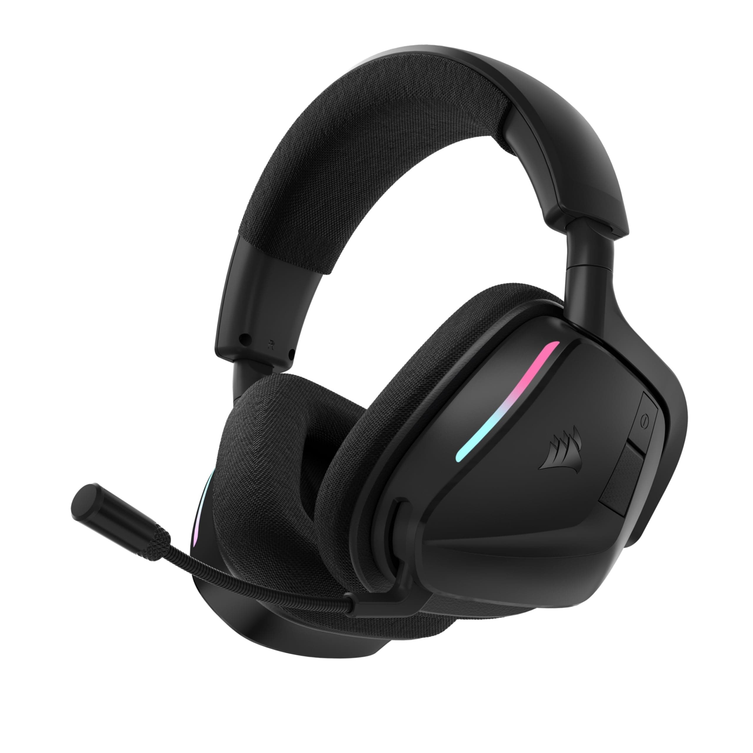 Corsair Void v2 Casque de Jeu sans Fil avec Bluetooth pour PC, PS5, PS4, Switch et Mobile – Dolby Atmos, Multiplateforme sans Fil Double, Batterie Longue Durée, Chargement Rapide – Carbone