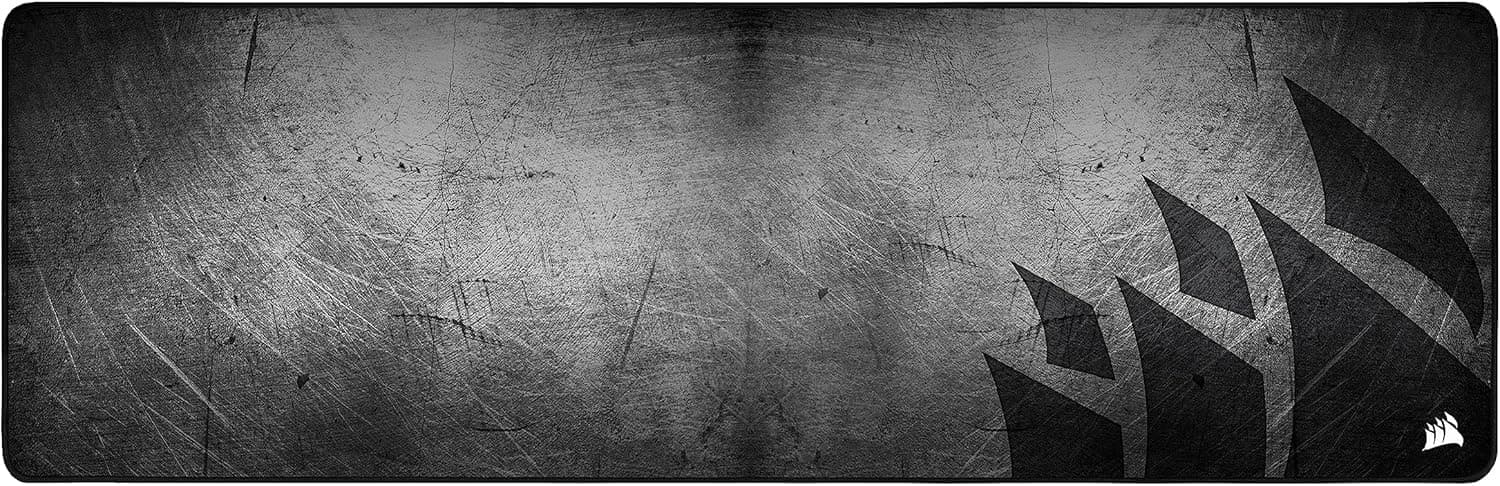 Corsair MM300 PRO Tapis de Souris Gaming, Tissu Résistant aux Éclaboussures Premium (Surface de 93 cm sur 30 cm, Textile Micro-Maille, Caoutchouc Épaisse 3 mm, Base Antidérapante) Élargi, Noir/Gris