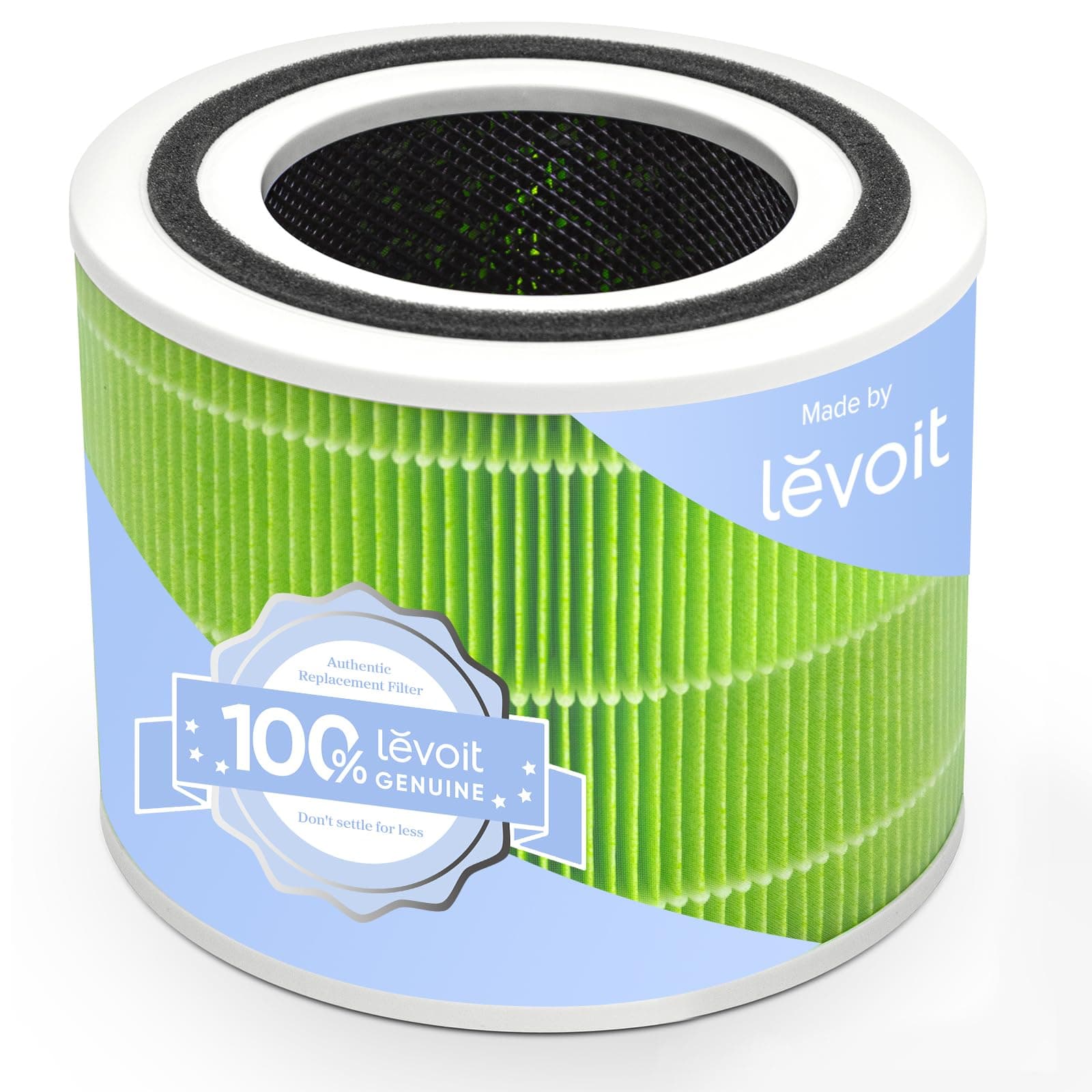LEVOIT Ersatzfilter gegen Schimmel und Bakterien für Core 300 und Core 300S, HEPA Filter, hocheffizienter Aktivkohlefilter und Vorfilter, für Schlafzimmer, Grün