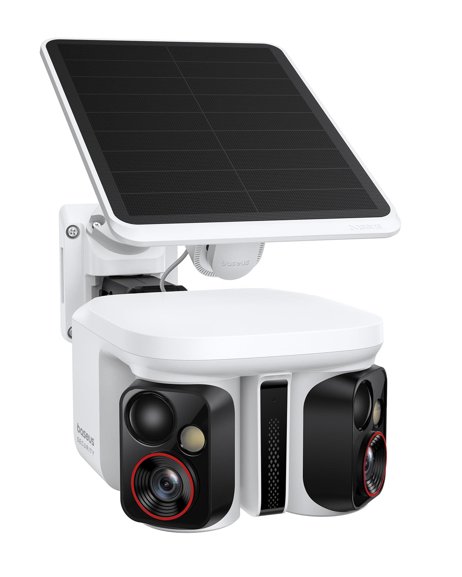 Baseus Security X1 Pro Telecamera di sorveglianza esterna – prima telecamera di monitoraggio intelligente, monitoraggio a 300°, visione notturna, batteria solare con rilevamento AI, pattuglia