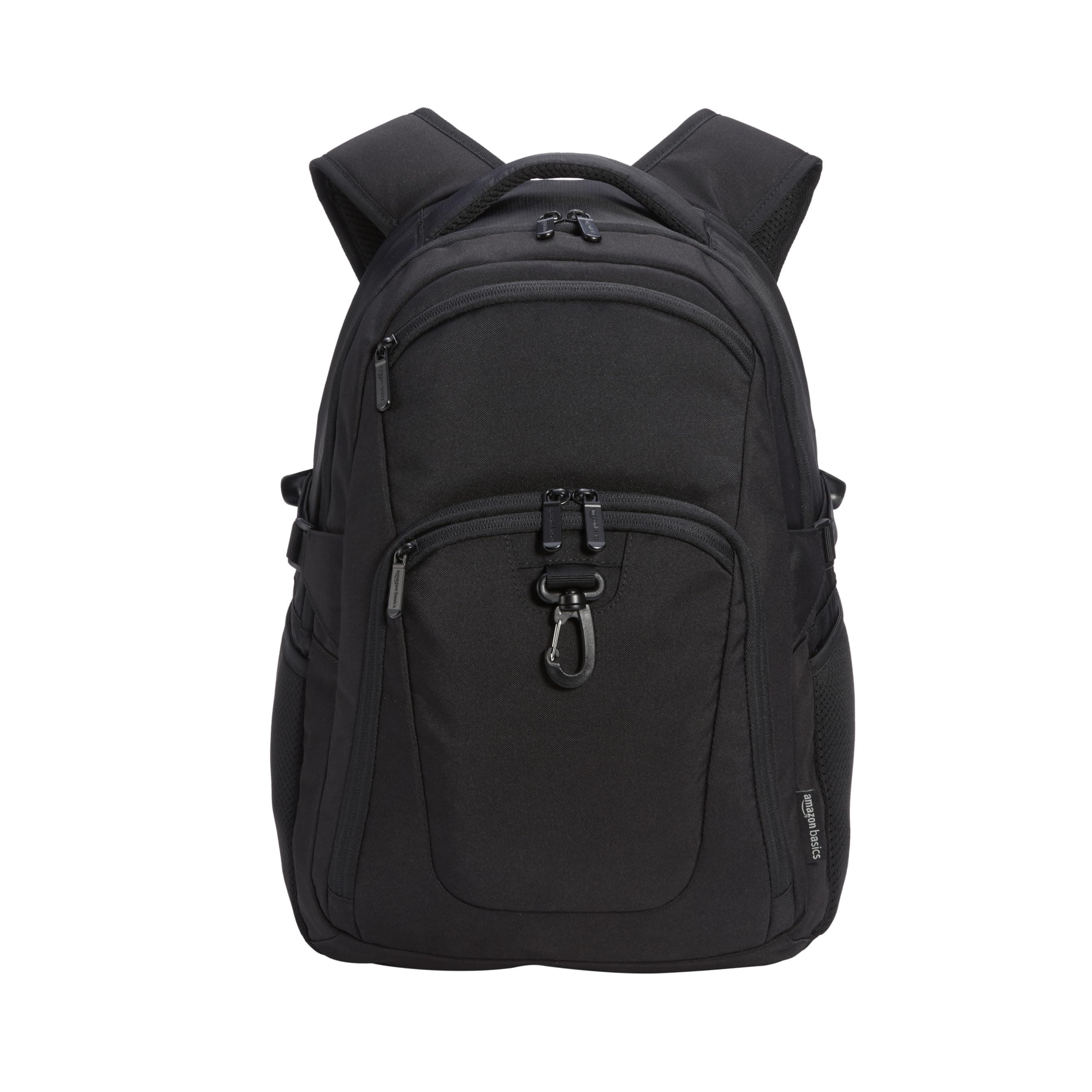 Amazon Basics Travel Laptop Backpack for 15.6 inch Laptop, Black