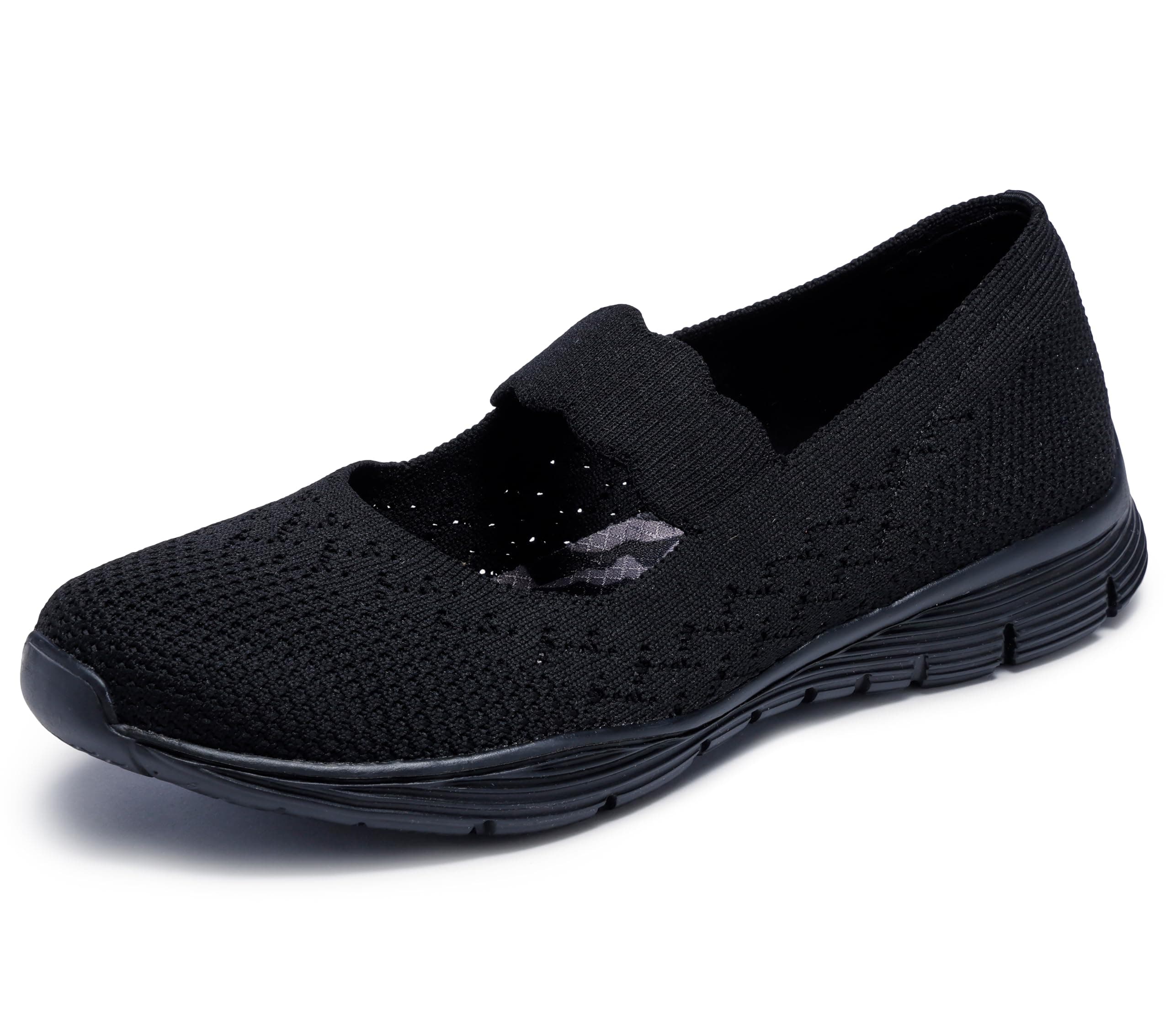 Skechers Seager - Power Hitter - Engineered Knit Mary Jane Mercedita planaMujer