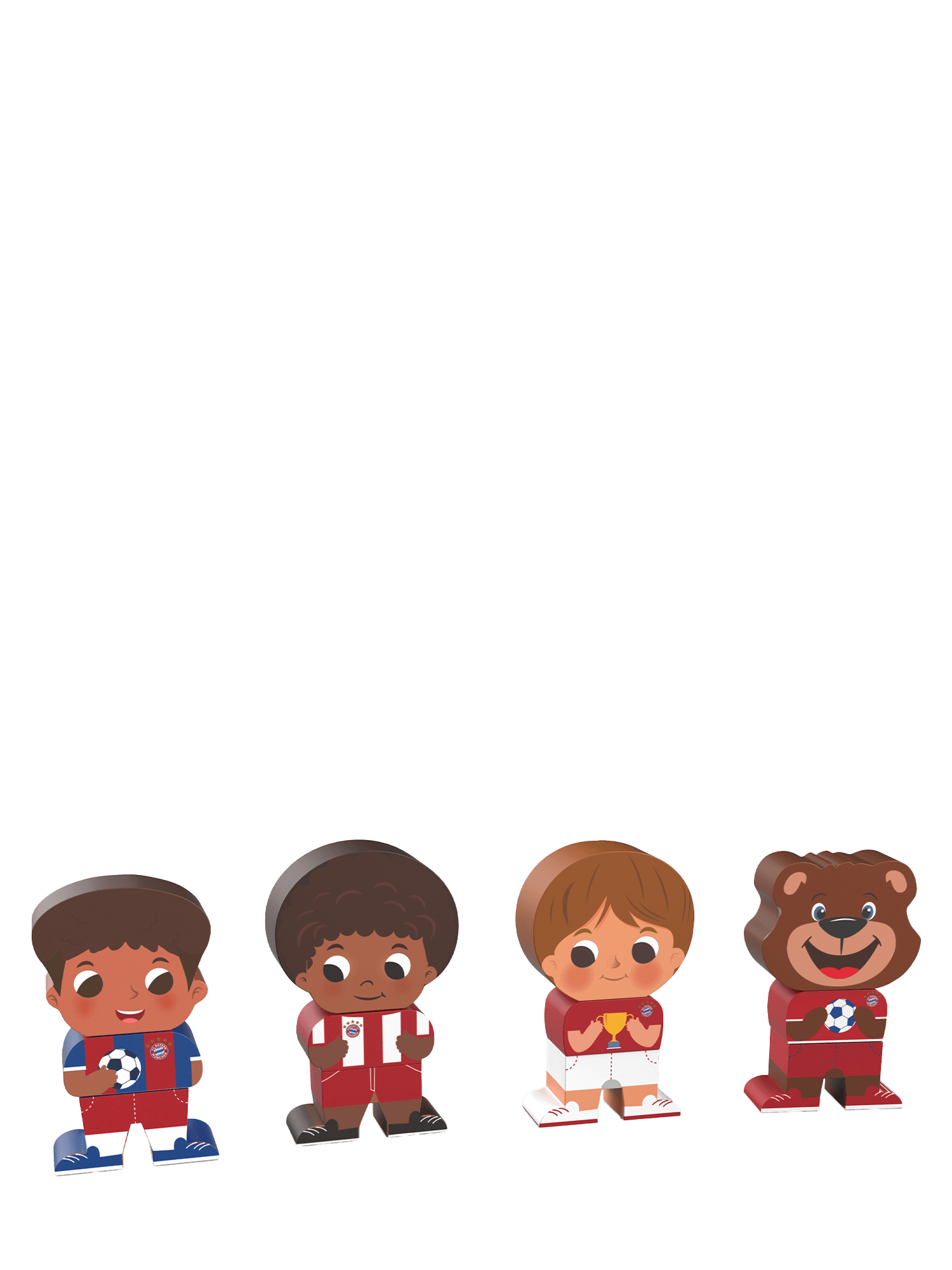 Holz Spielfiguren 3er-Set