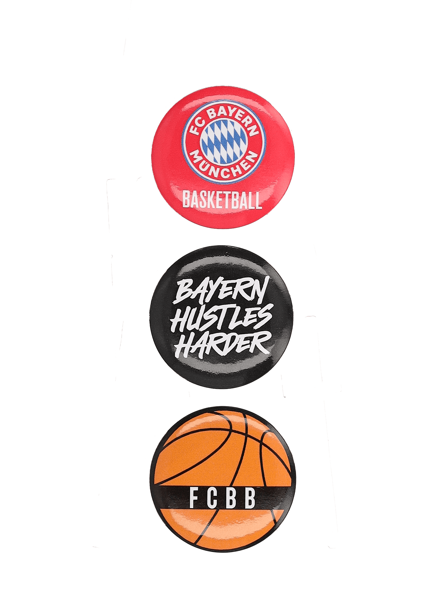 Basketball Button 3er-Set