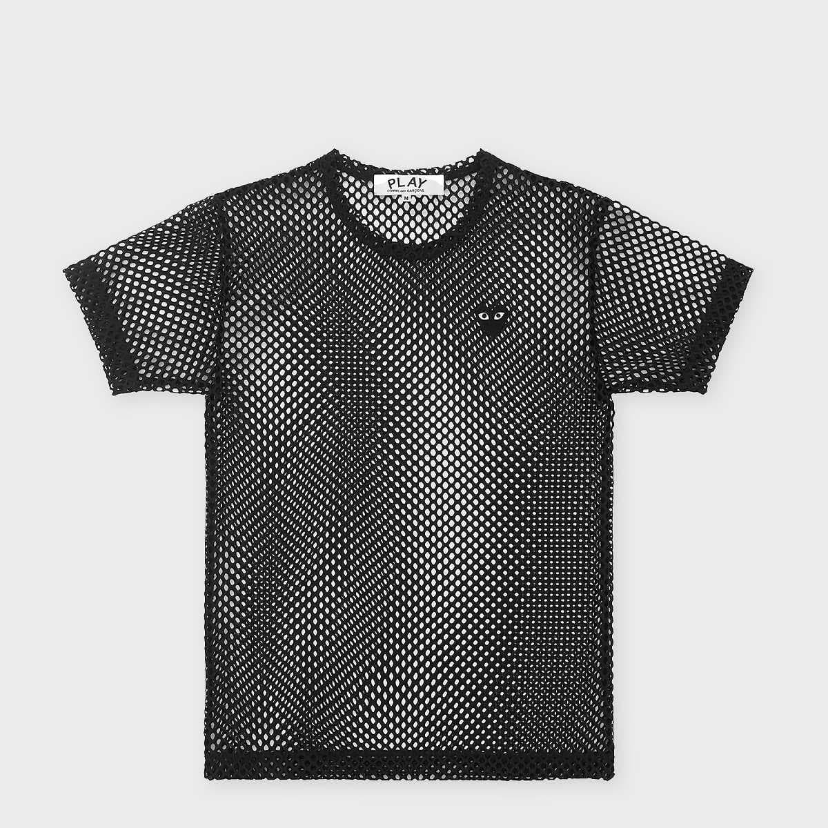 T-Shirt Red Emblem Mesh Black Heart black