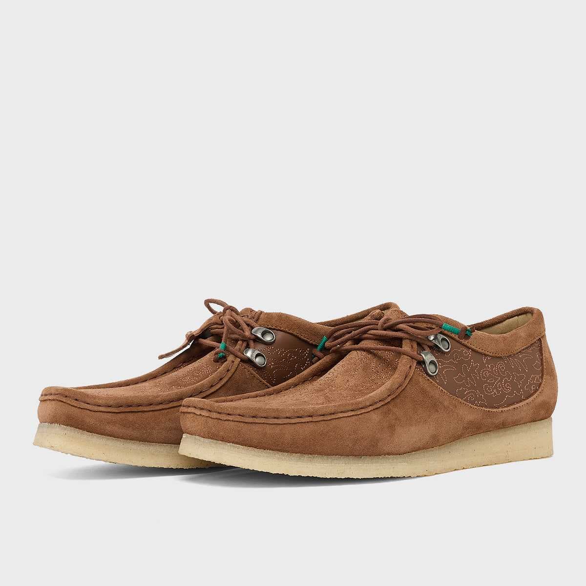 x Andersson Bell Wallabee tan embroidery