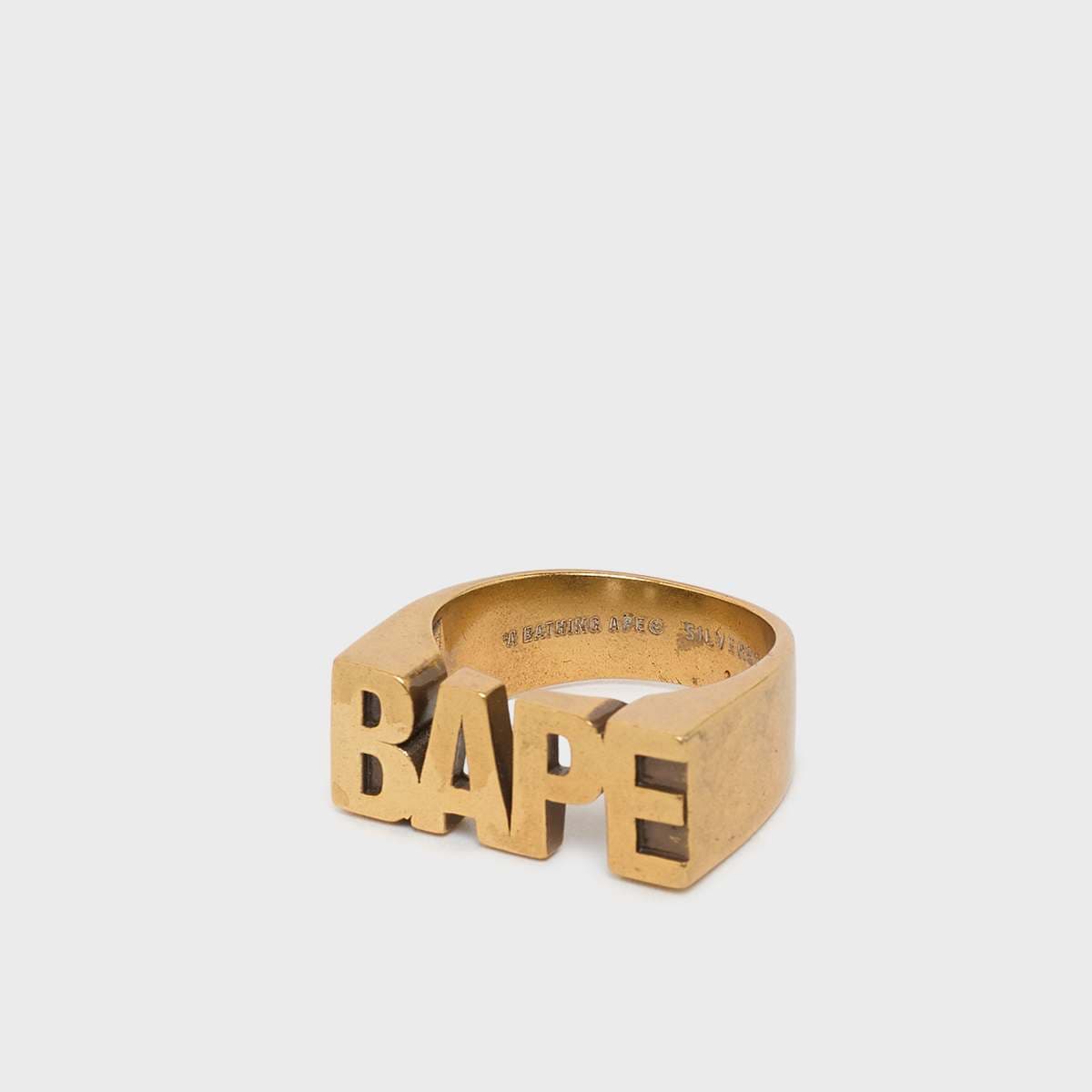 Bape Logo Ring Golden