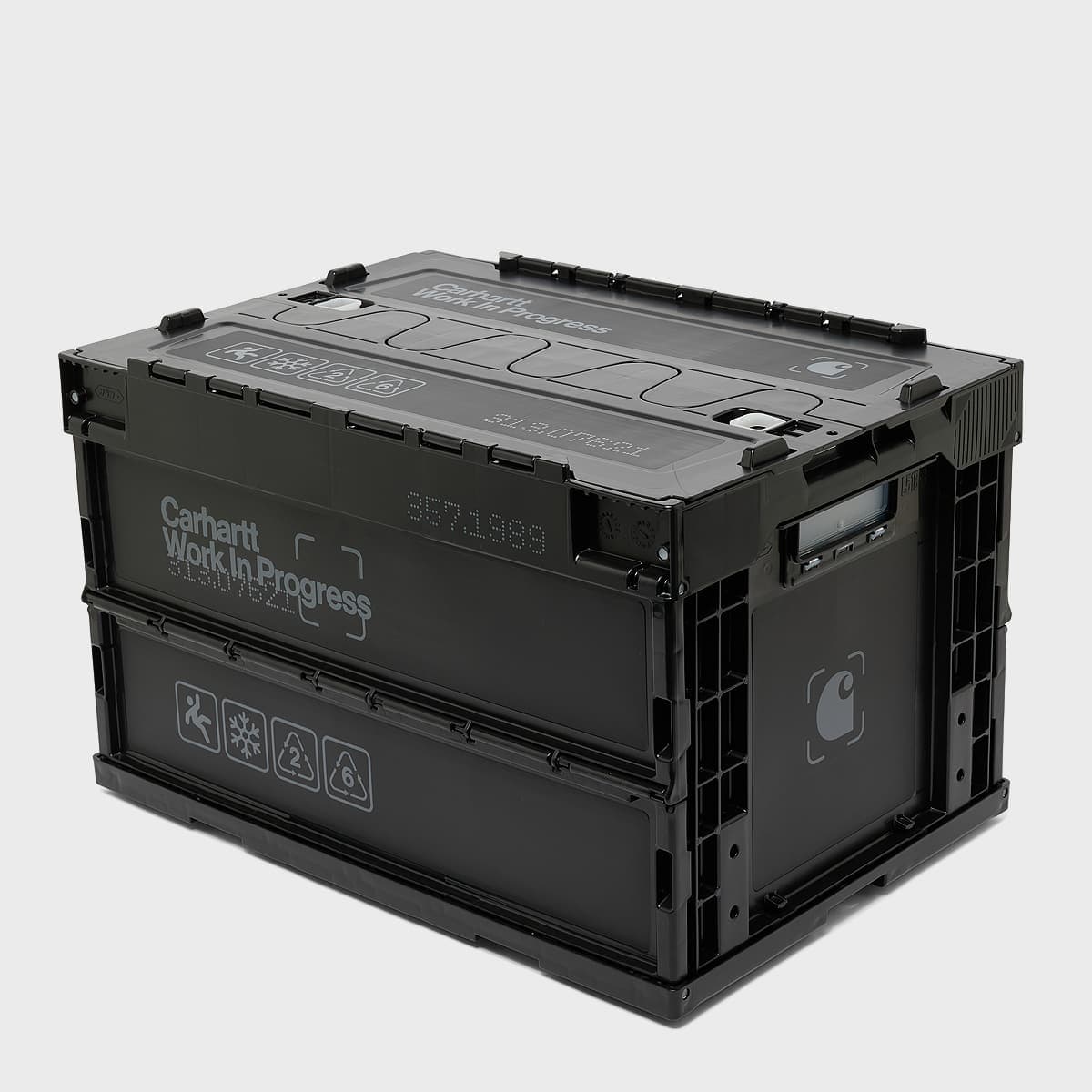 Boxed Foldable Container black/grey