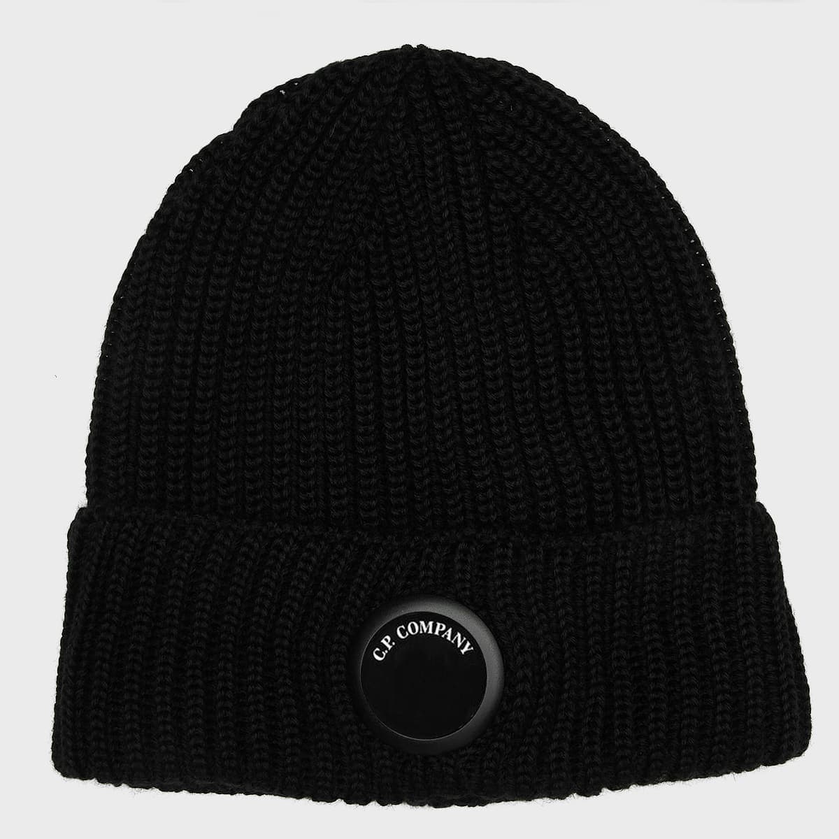 Extrafine Merino Wool Lens Beanie black