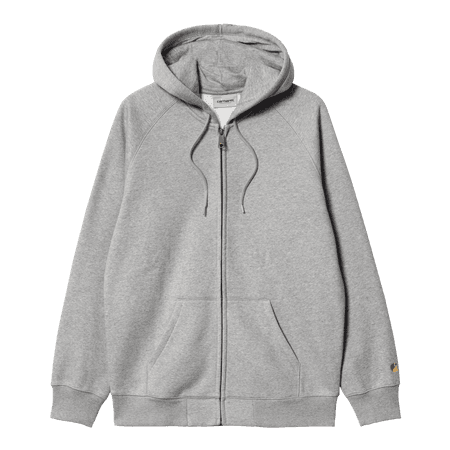 Hooded Chase Jacket (grey heather / gold)