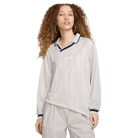 Dri-FIT Langarm-Trikot aus Jacquard (lt iron ore / flax / white)