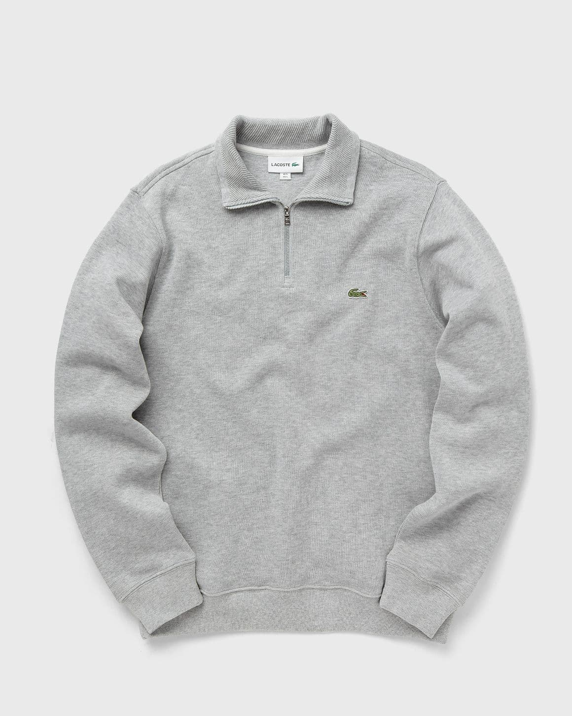 Zip-Up High Neck Interlock Sweatshirt