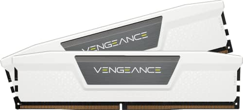 CORSAIR Vengeance DDR5 RAM 32GB (2x16GB) 6000MHz CL36 Intel XMP iCUE Compatible Computer Memory – White (CMK32GX5M2E6000C36W)