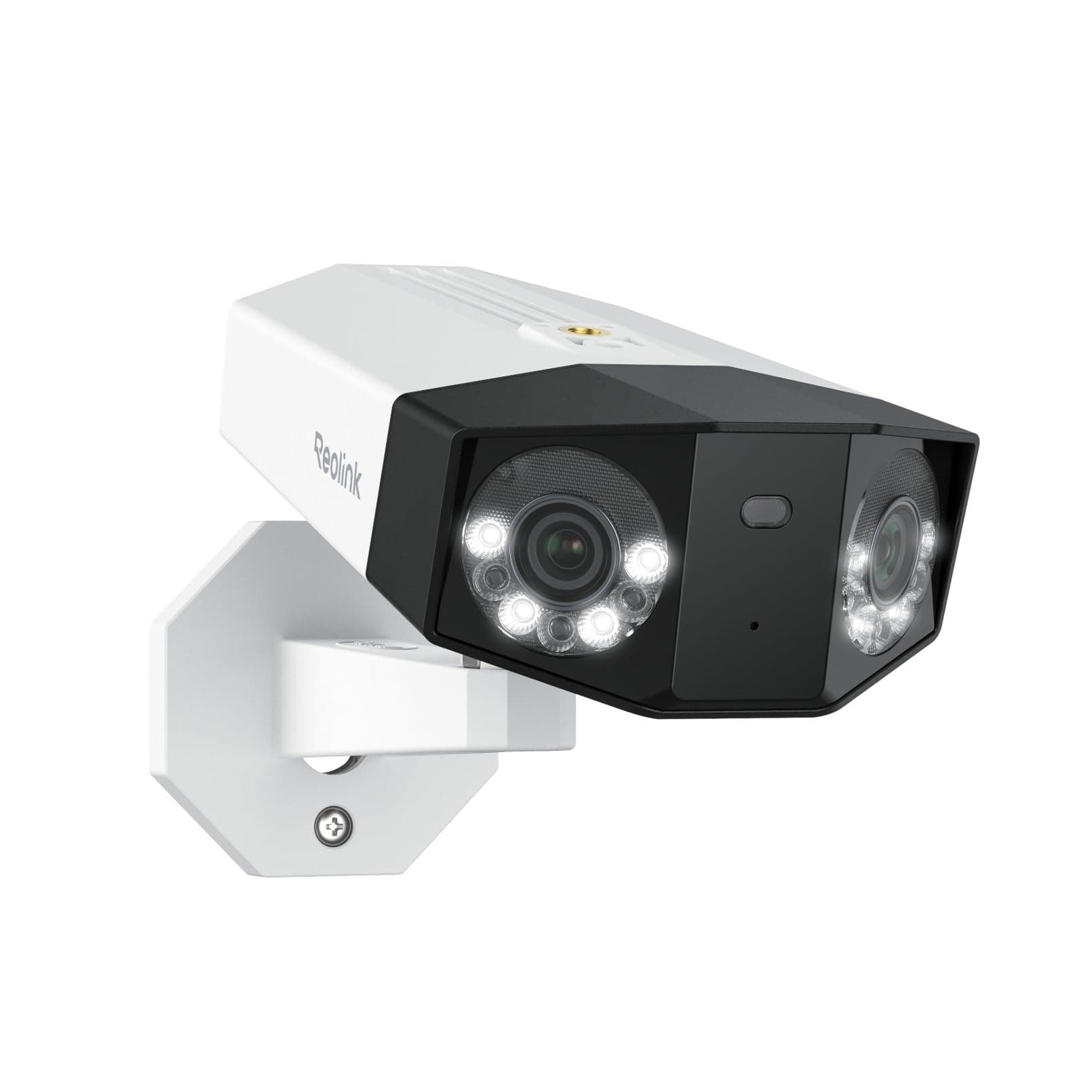 Reolink 16MP Caméra Surveillance PoE, Double Objectif Vue Panor à 180°, Suivi Mouvement, Vision Nocturne Couleur, Détection Personne/Véhicule/Animal, Audio Bidirectionnel, Etanche IP67, Duo 3 PoE