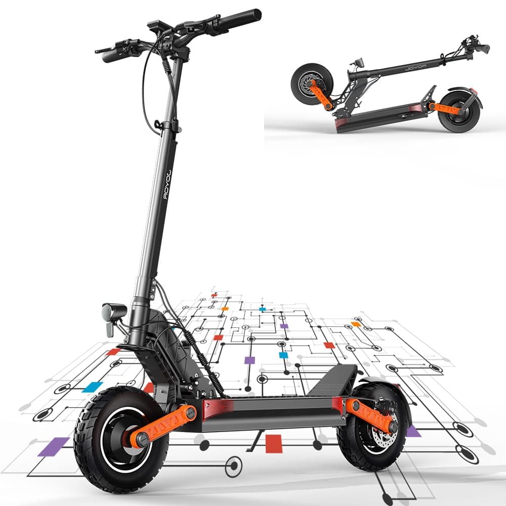 JOYOR Trotinette Electrique Adulte S Serie Autonomie 75-90KM Moteur 2000W Trottinette électrique Puissante Sportive Professionnelle Aventure Travail Pneus Tout-Terrain Scooter Electrique Adulte