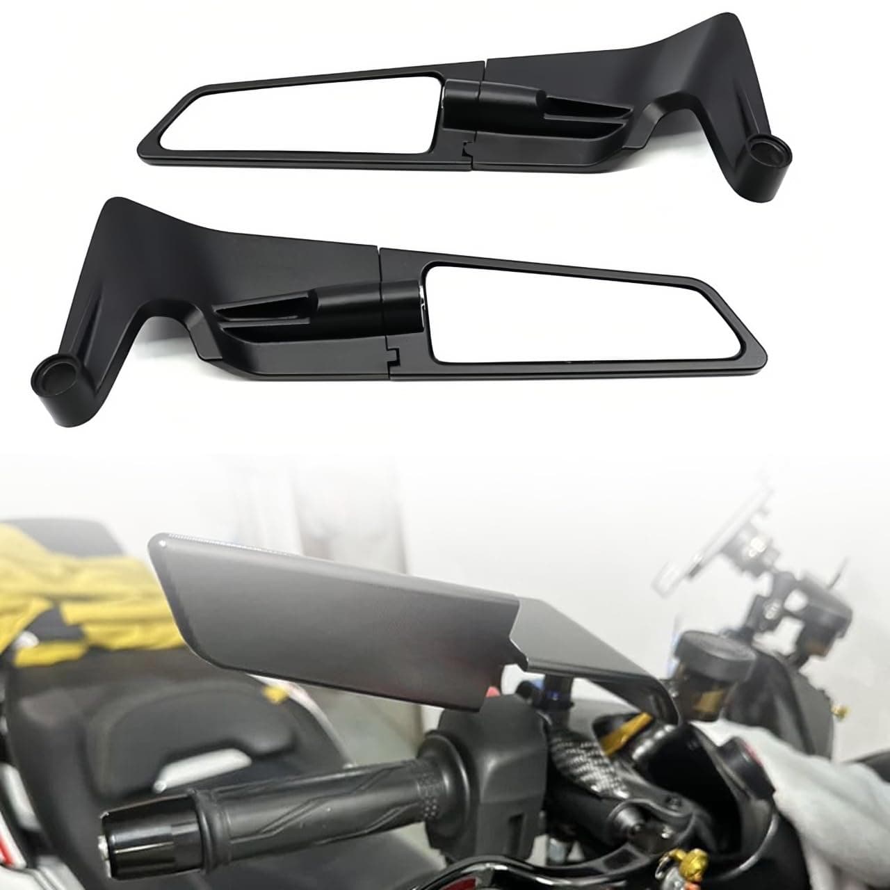 Rétroviseurs de guidon de moto réglables universels, rétroviseurs latéraux de moto, rétroviseurs latéraux Stealth Wind pour Z650 Z900 Z1000 Duke 390 790 1290 MT07 MT09