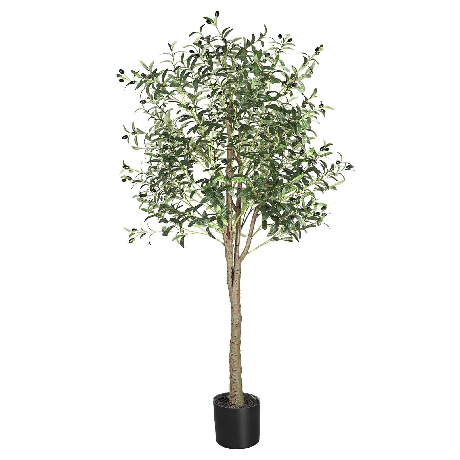 YOLEO Olivier Artificiel 180 cm Plantes Artificielles Interieur Fausse Plante Verte Décoration pour Intérieur Extérieur Maison Chambre Salon Balcon Cour Jardin
