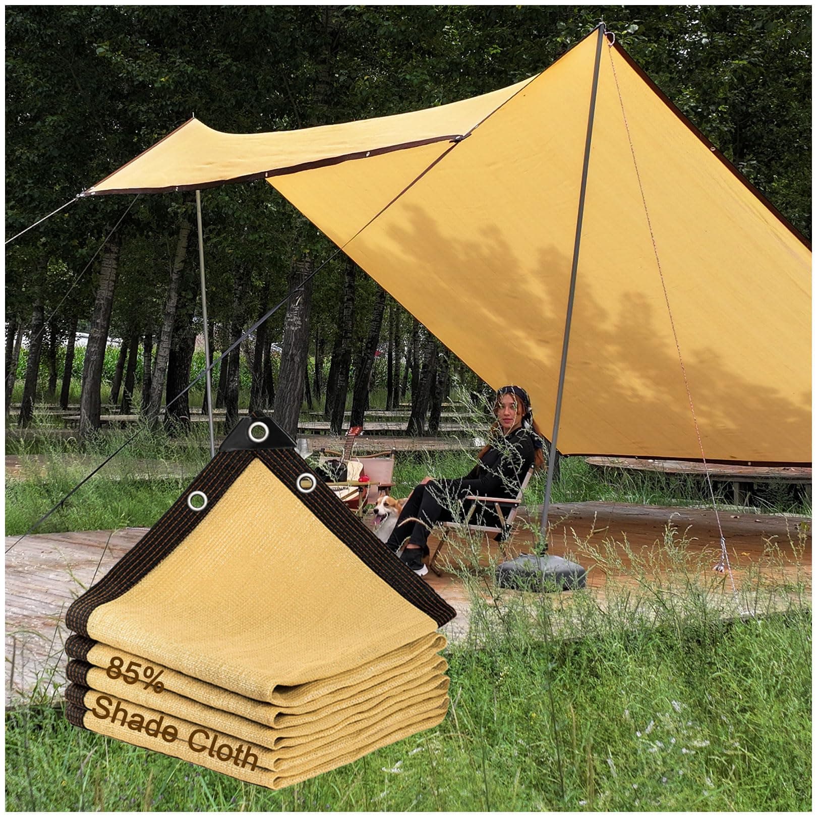 Filet D'Ombrage, Voiles D'ombrage 85% UV Toile D'Ombrage, Tissu D'ombrage Serres Coupe Ventpour La Couverture avec Oeillets, pour Serre/Jardin/Pergola/Patio Lawn