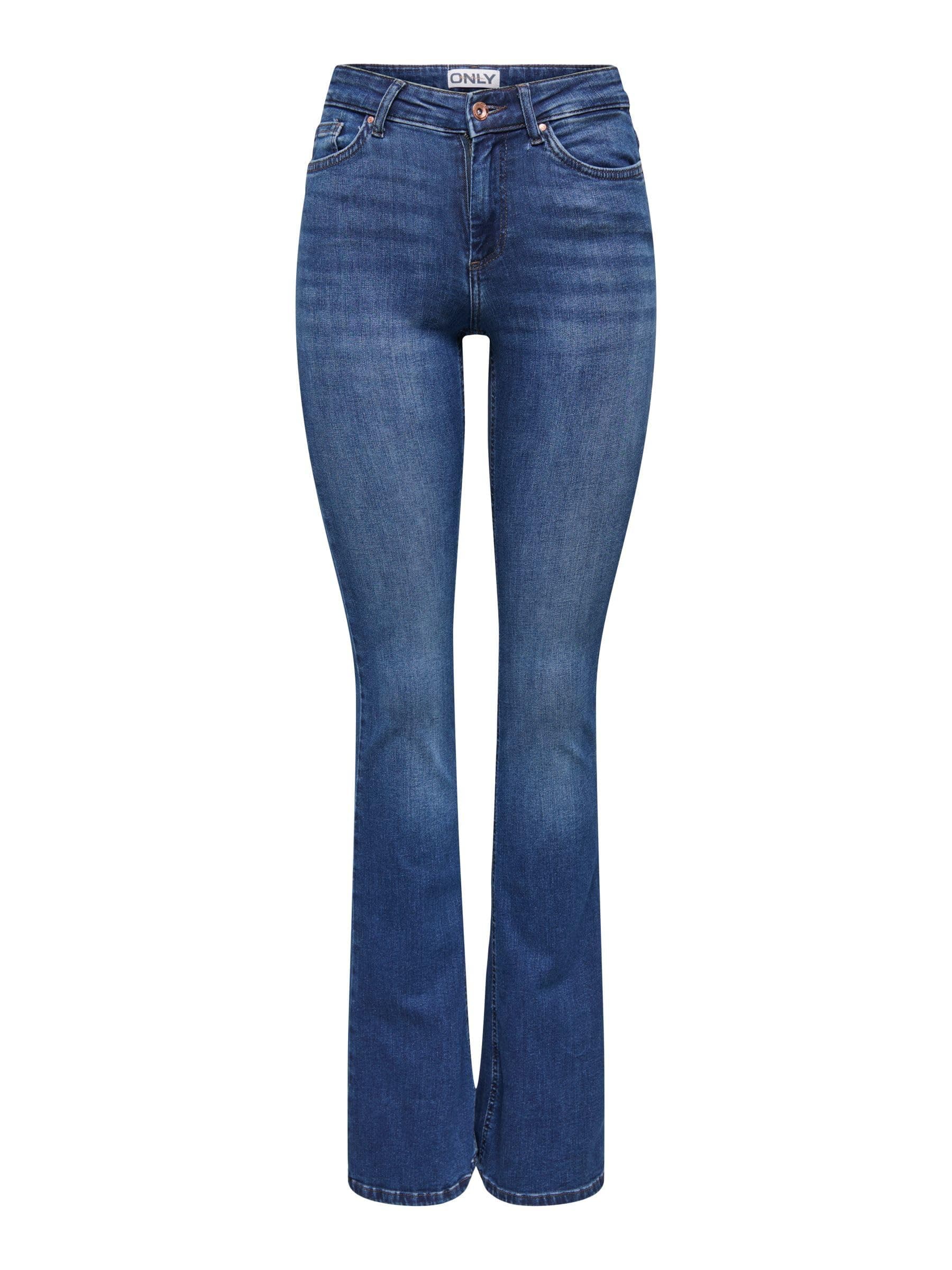 ONLY Damen Onlblush Mid Flared Dnm Tai021 Noos Jeans